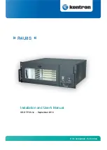 Preview for 1 page of Kontron R4U8S Installation And User Manual