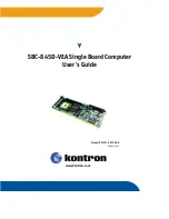 Preview for 1 page of Kontron SBC-845D-VEA User Manual