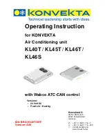 KONVEKTA KL40T/24V Operating Instructions Manual preview