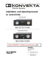 KONVEKTA KS20 Installation And Operating Manual preview