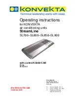 Preview for 1 page of KONVEKTA StreamLine SL700 Operating Instructions Manual