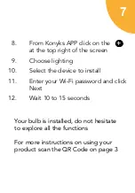 Preview for 7 page of Konyks Antalya Easy E27 Quick Start Manual