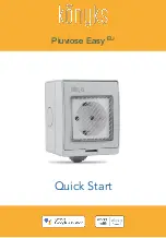 Konyks Pluviose Easy EU Quick Start Manual предпросмотр