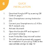 Preview for 6 page of Konyks Priska Max Easy FR Quick Start Manual