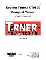 Kooima Trner CT0800 Owner'S Manual preview