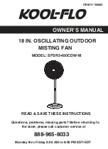 Preview for 1 page of Kool-Flo SFSR3-450CDW-M Owner'S Manual