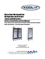 Kool-It KGF-23 Service, Installation And Care Manual предпросмотр