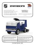 Предварительный просмотр 1 страницы Kool Karz Playground NHL ZAMBONI Manual