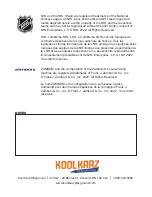 Preview for 20 page of Kool Karz Playground NHL ZAMBONI Manual