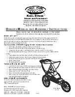 KOOL-STOP KOOL STRIDE KS-S Owner'S Manual And Assembly Instructions preview