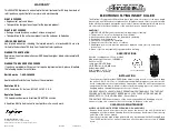 Preview for 1 page of Koolatron BITE SHIELD Quick Start Manual