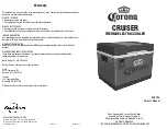 Koolatron Corona CRUISER Owner'S Manual предпросмотр