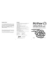 Koolatron Pet Paw PP-05 Instruction Manual preview