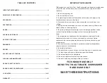 Preview for 2 page of Koolatron Total Chef TCFD-05 Instruction Manual And Recipes