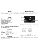 Preview for 2 page of Koolatron WC12 User Manual