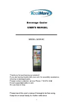 Preview for 1 page of KoolMore MDR-9C User Manual