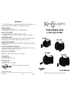 Preview for 1 page of KoolScapes FJ-92 User Manual