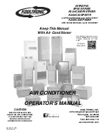 Предварительный просмотр 1 страницы Kooltronic C20A0647 Operator'S Manual