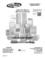 Предварительный просмотр 1 страницы Kooltronic Guardian K2NA4C3DP24L Operator'S Manual