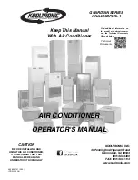 Предварительный просмотр 1 страницы Kooltronic Guardian KNA4C9DP47L-1 Operator'S Manual