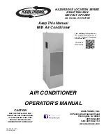 Kooltronic Hazardous Location K3A4C12HL56LV Operator'S Manual preview