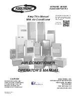 Предварительный просмотр 1 страницы Kooltronic Intrepid Series Operator'S Manual