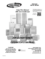 Preview for 1 page of Kooltronic K2A4C2WNP28 Operator'S Manual