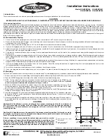 Предварительный просмотр 1 страницы Kooltronic K2A4C4NP36L Installation Instructions