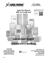 Preview for 1 page of Kooltronic K2A6C10NPT47L Operator'S Manual