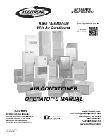 Preview for 1 page of Kooltronic K2A6C16NPT52L Operator'S Manual