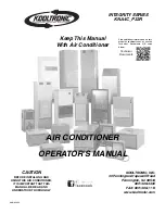 Kooltronic K2NA4C1P32R5 Operator'S Manual предпросмотр