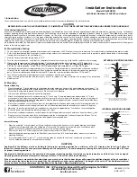 Preview for 1 page of Kooltronic KA4C3DP21L Installation Instructions