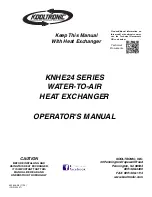 Preview for 1 page of Kooltronic KNHE24 Operator'S Manual