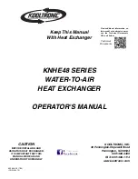 Предварительный просмотр 1 страницы Kooltronic KNHE48 Series Operator'S Manual