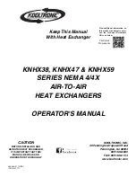 Preview for 1 page of Kooltronic KNHX38 Series Operator'S Manual