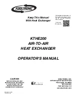 Kooltronic KTHE200 Operator'S Manual preview