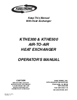 Preview for 1 page of Kooltronic KTHE300 Operator'S Manual