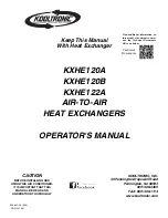 Предварительный просмотр 1 страницы Kooltronic KXHE120 Operator'S Manual