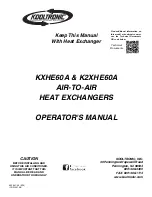 Preview for 1 page of Kooltronic KXHE60A Operator'S Manual