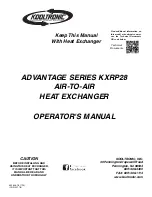 Kooltronic KXRP28 Operator'S Manual предпросмотр