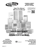 Preview for 1 page of Kooltronic Slimkool K3NA4C4SP28L Operator'S Manual