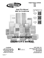 Preview for 1 page of Kooltronic Traditional K2A4C10P47L Operator'S Manual