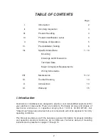 Preview for 2 page of Kooltronic TRIMLINE K2A3C5NP33L Operator'S Manual