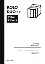 Koplus KOLO DUO++ Assembly Instructions Manual предпросмотр