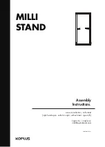 Preview for 1 page of Koplus MILLI STAND Assembly Instructions Manual