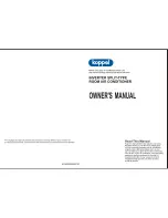 Preview for 1 page of koppel CS343U Owner'S Manual