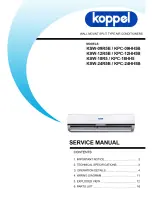 Preview for 1 page of koppel KPC-18H5 Service Manual