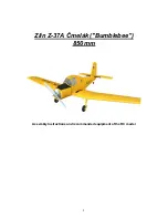 Preview for 1 page of KOR MODEL Zlin Z-37A Cmelak Assembly Instructions Manual