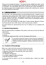 Preview for 23 page of Kora DTR-3340 User Manual