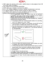 Preview for 25 page of Kora DTR-3340 User Manual